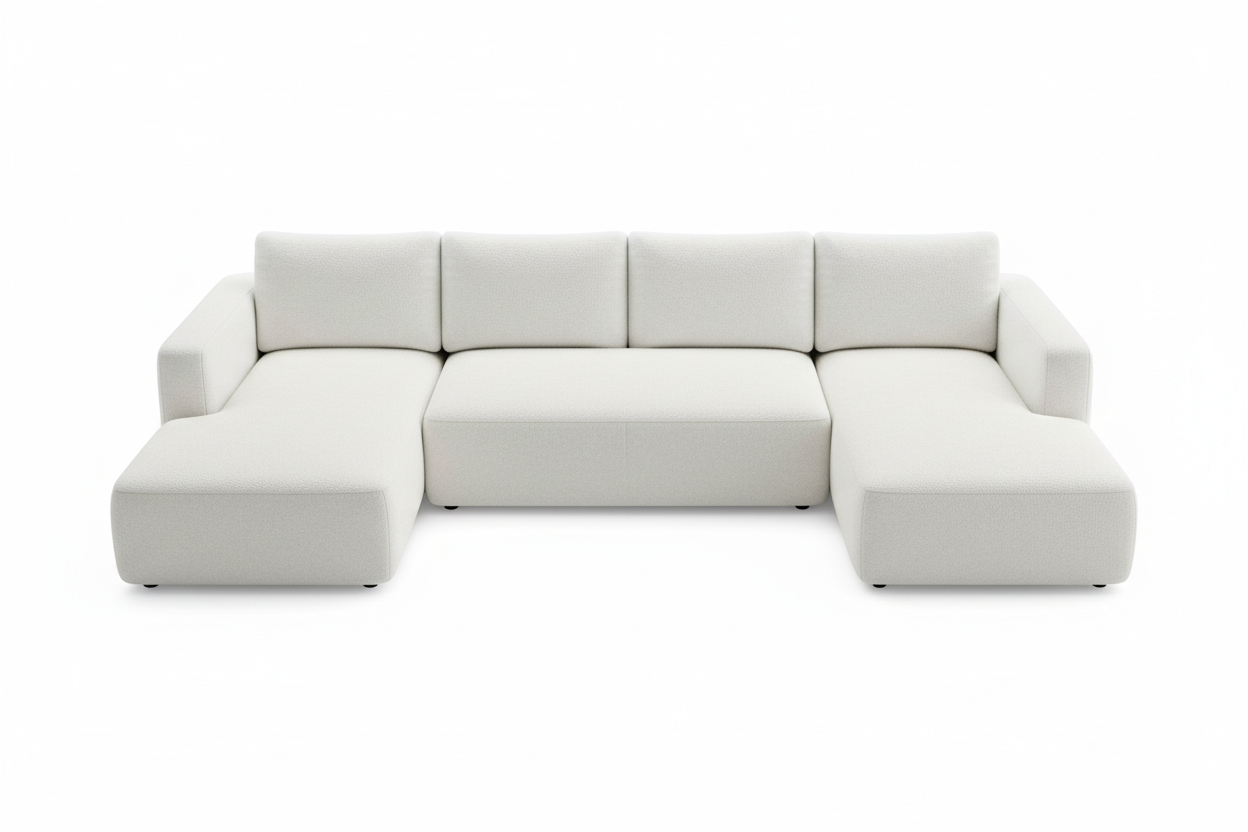 Ivory Modular Sectional - Top View